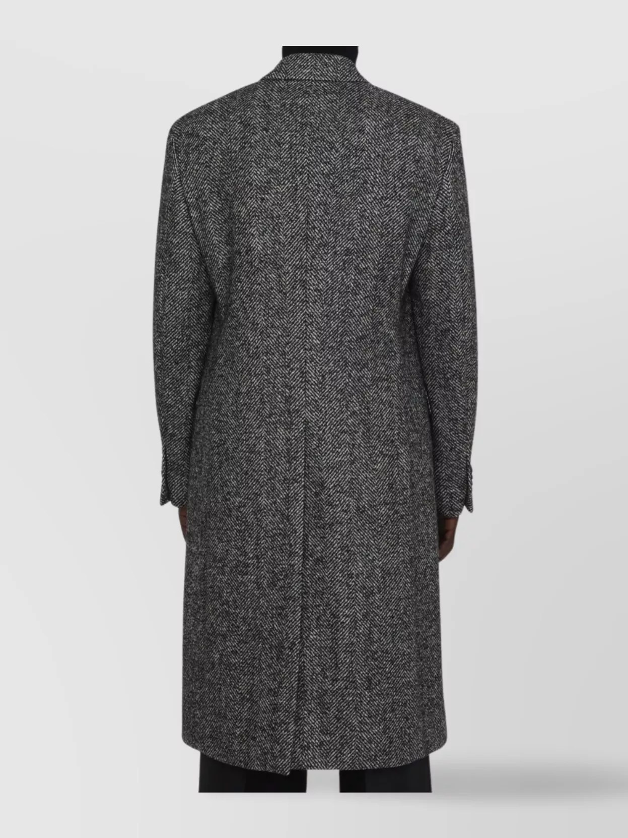 Lardini Herringbone Coat In Gray