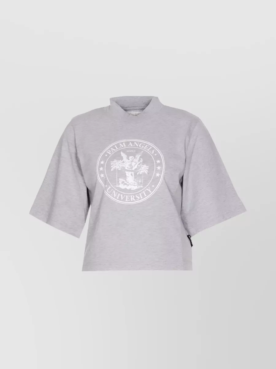 Palm Angels Cotton Logo Print T-Shirt