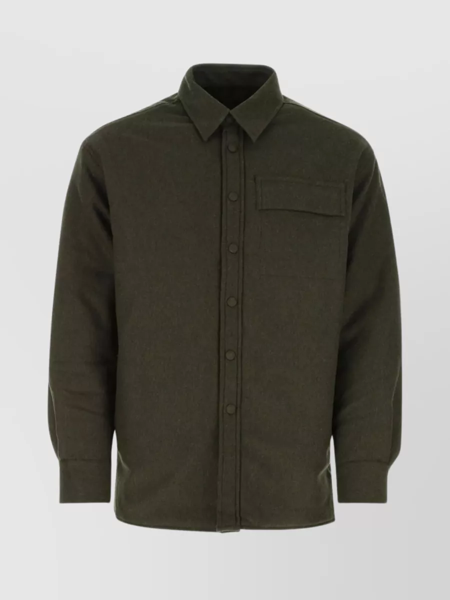 Shop Givenchy Military-inspired Wool Blend Jacket In Brown