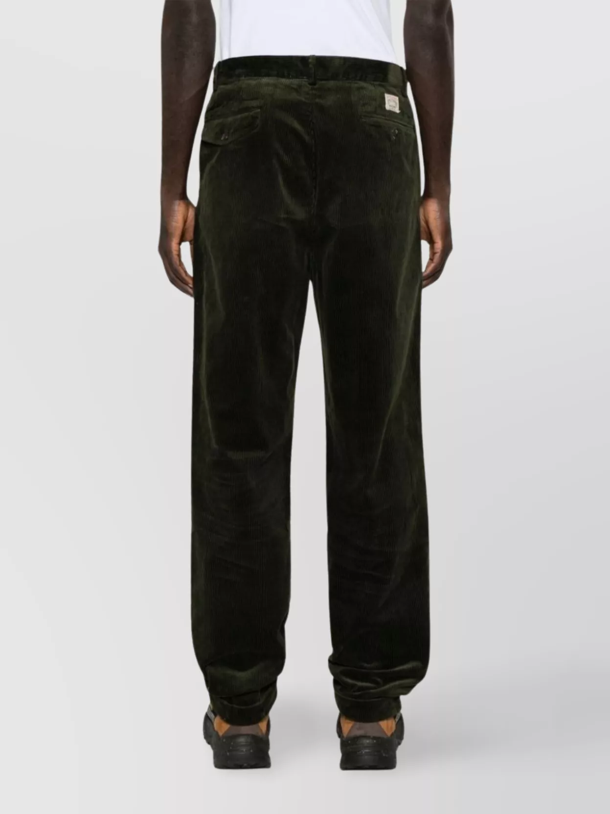 Ralph Lauren Straight Corduroy Trousers Pleat Detailing
