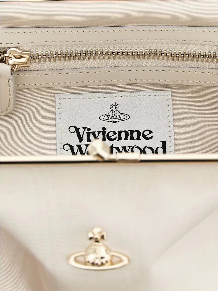 Vivienne Westwood Moiré Frame Clutch Bag Chain Strap