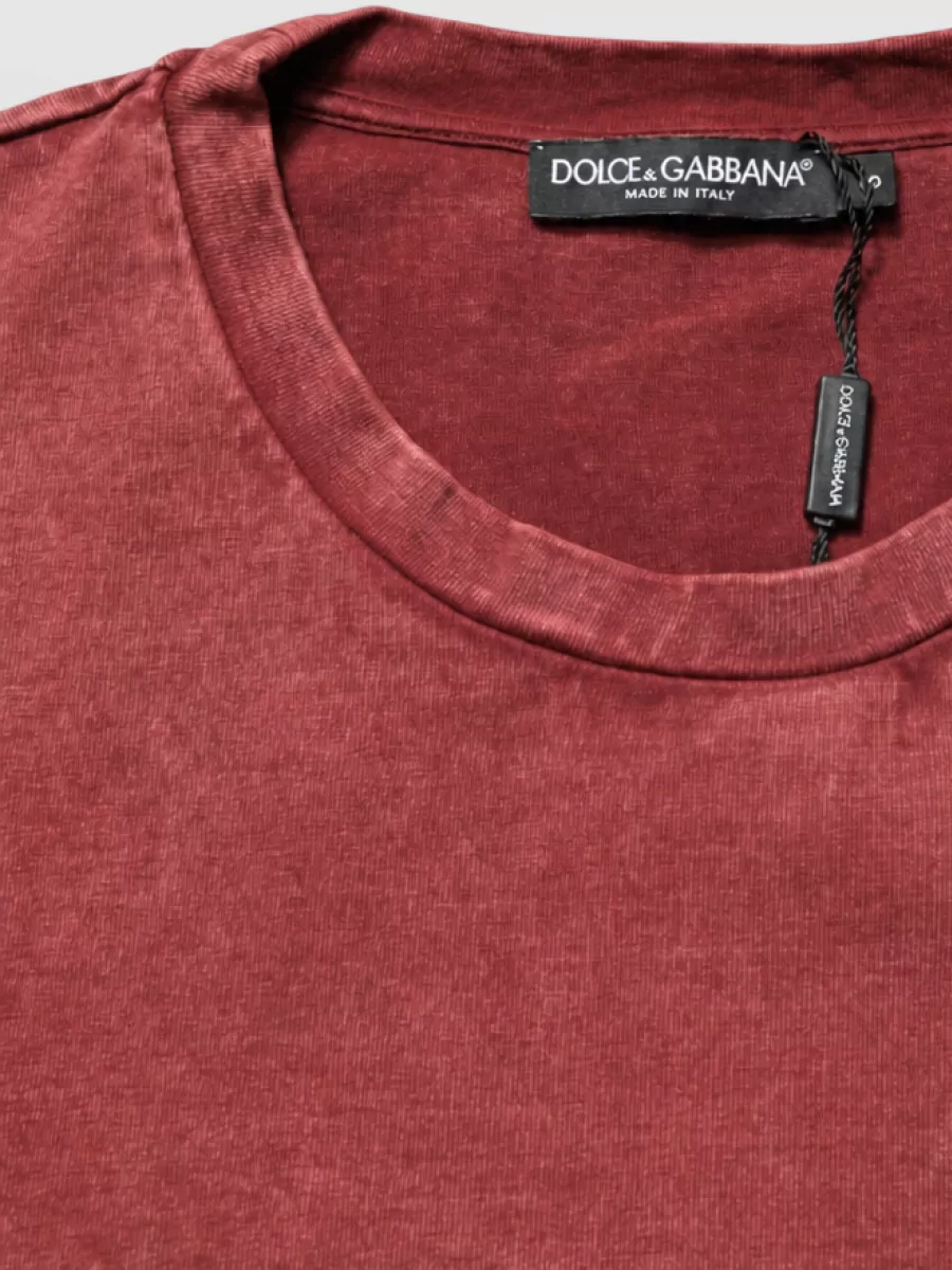 Dolce&Gabbana Printed Round Neck Short Sleeve T-Shirt