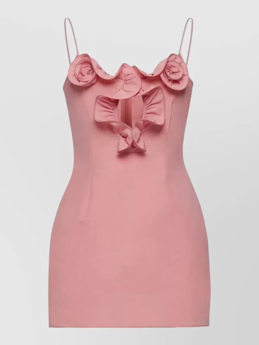 Magda Butrym silk cotton floral-detail mini dress