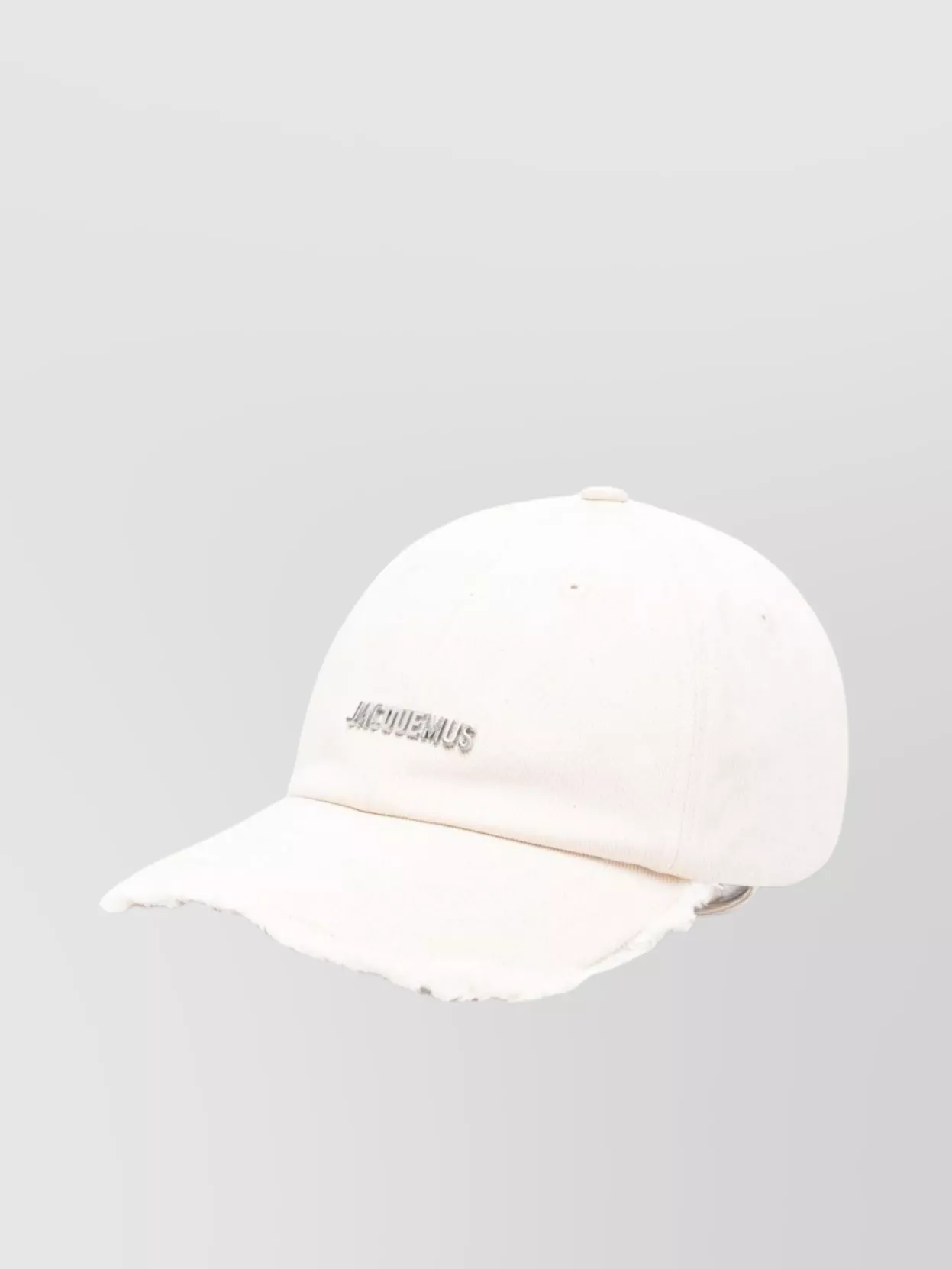 Jacquemus Artichoke Cap With Adjustable Strap And Frayed Edge