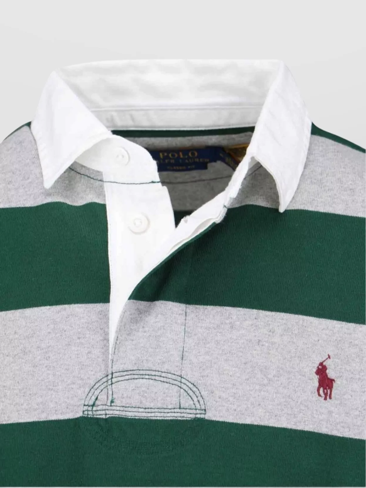 Polo Ralph Lauren Striped Pattern Long Sleeve Polo Shirt