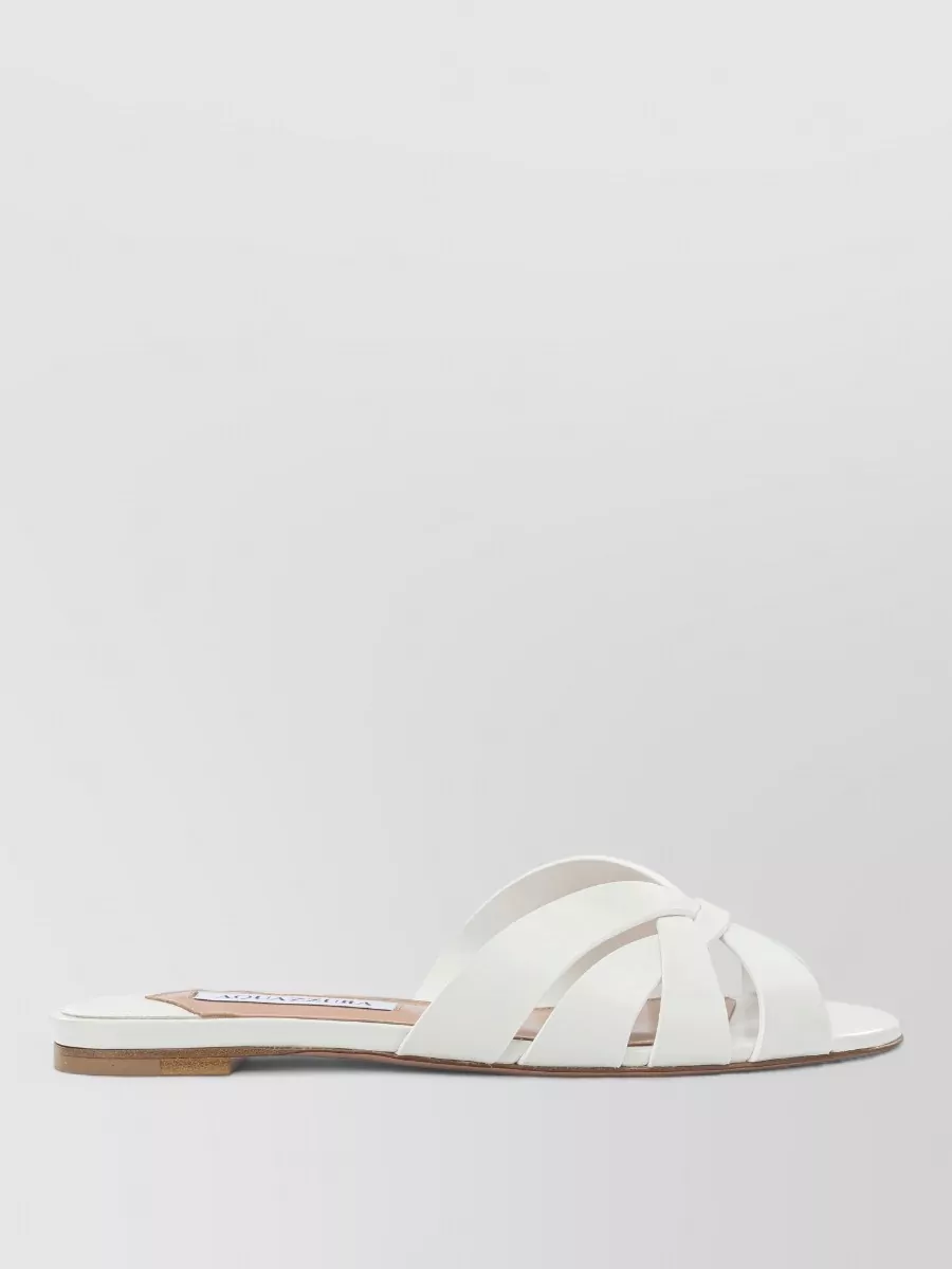 Aquazzura Leather Copacabana Slides