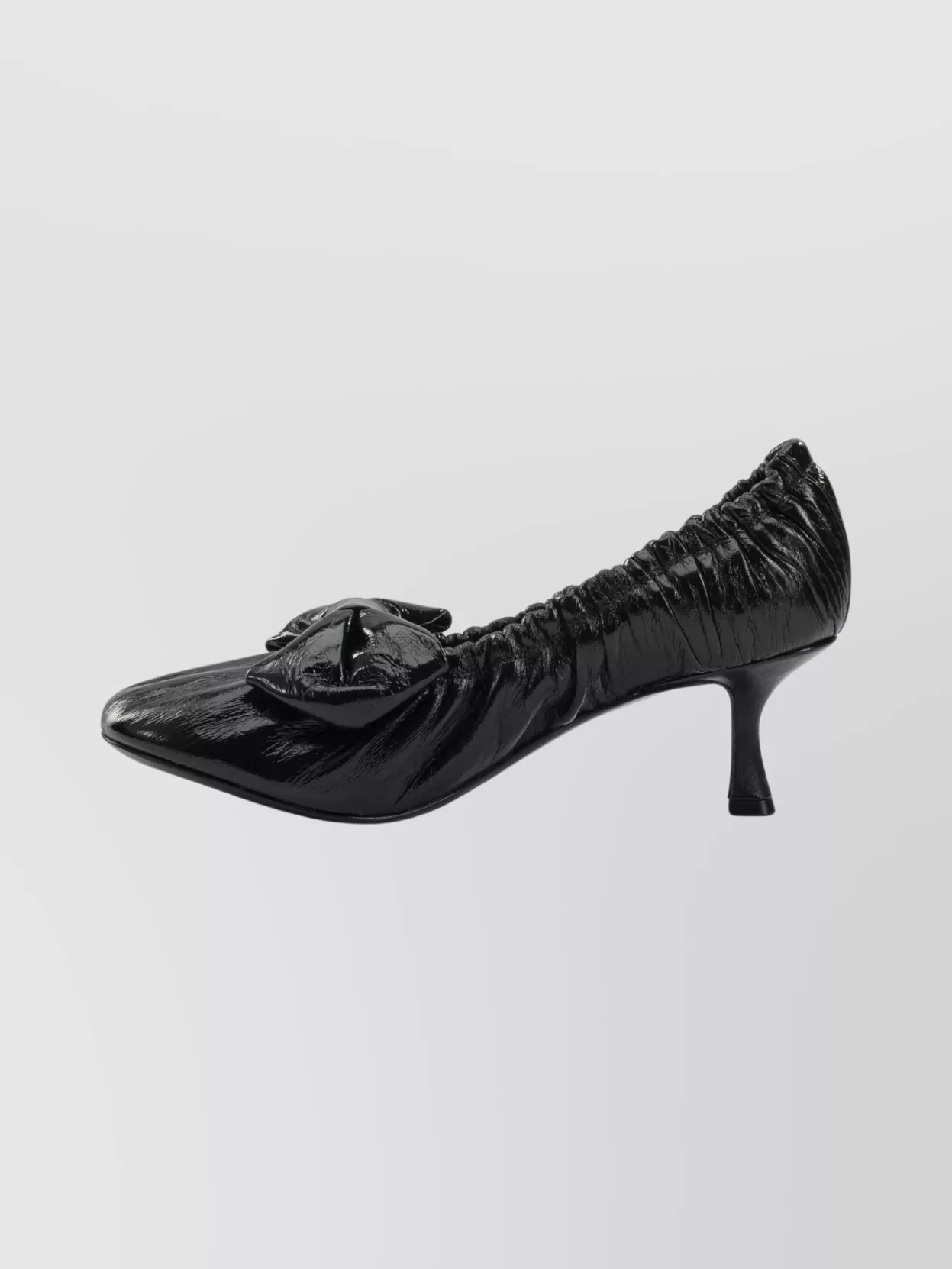 Acne Studios Stylish Kitten Heel Pumps With Bow Detail