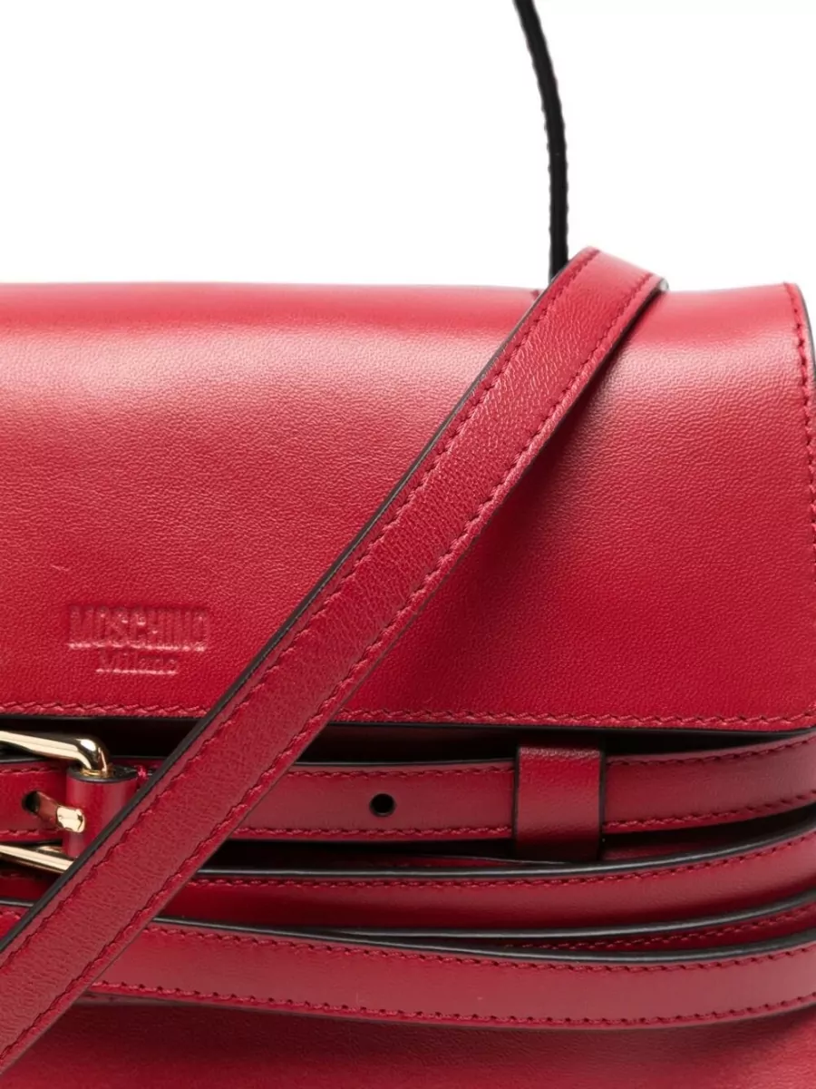 Moschino Leather Clutch Bag