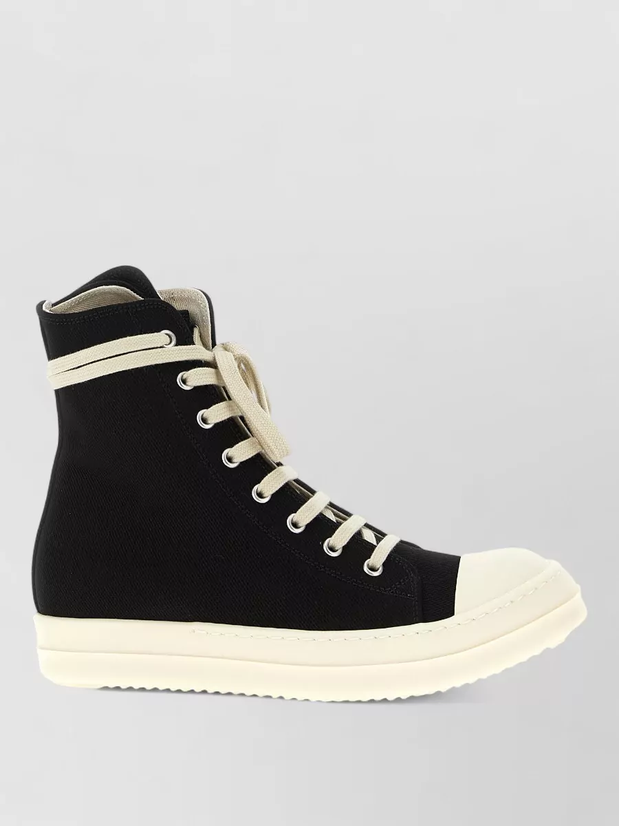 Rick Owens Drkshdw Denim High-Top Sneakers
