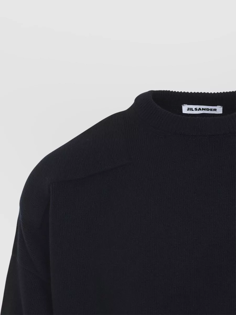 Jil Sander Ribbed Panelled Wool Jumper