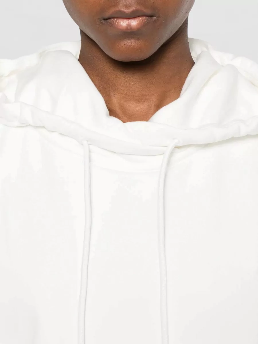 Sportmax Ribbed Logo-Print Hoodie