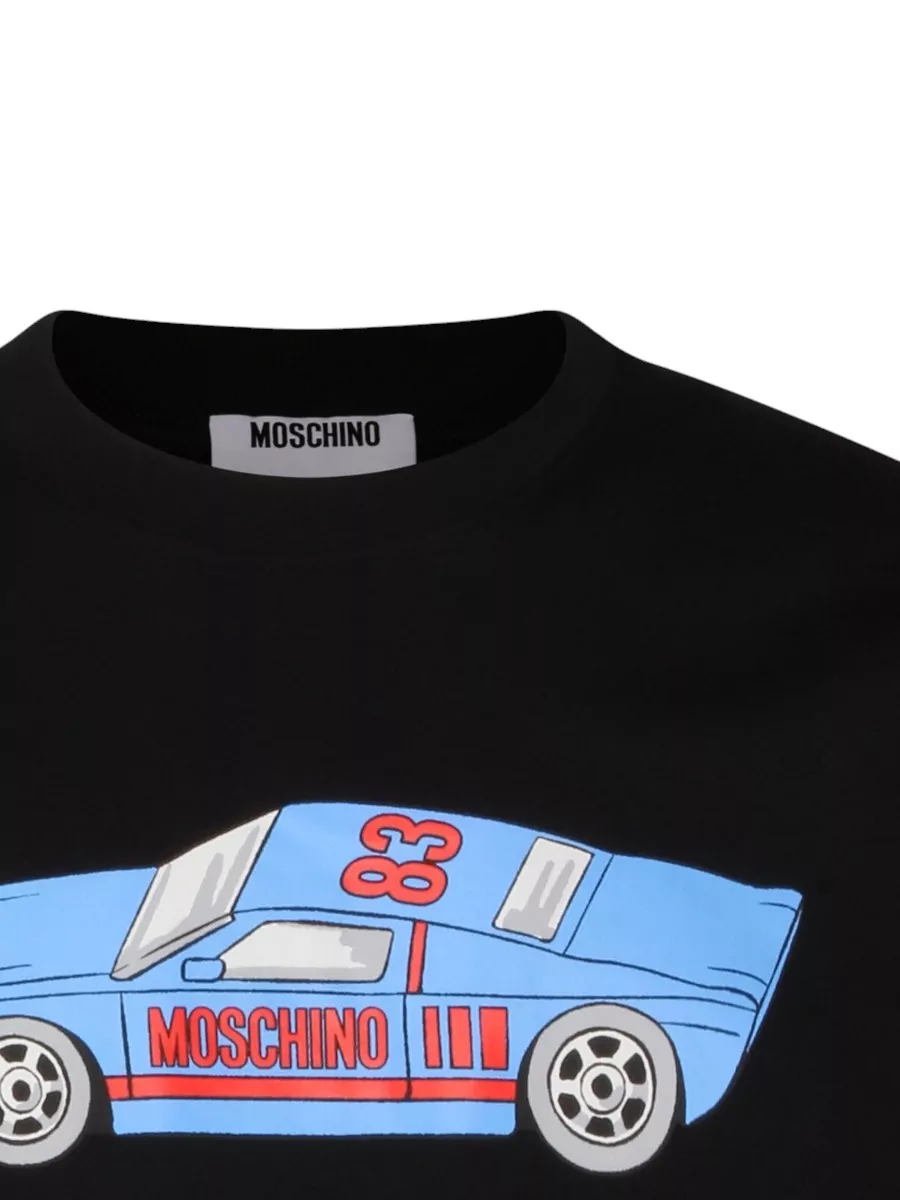 Moschino Crew Neck Graphic Print Short Sleeve T-Shirt