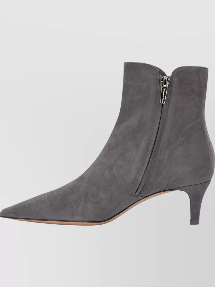 Gianvito Rossi Suede Leather Ankle Boots
