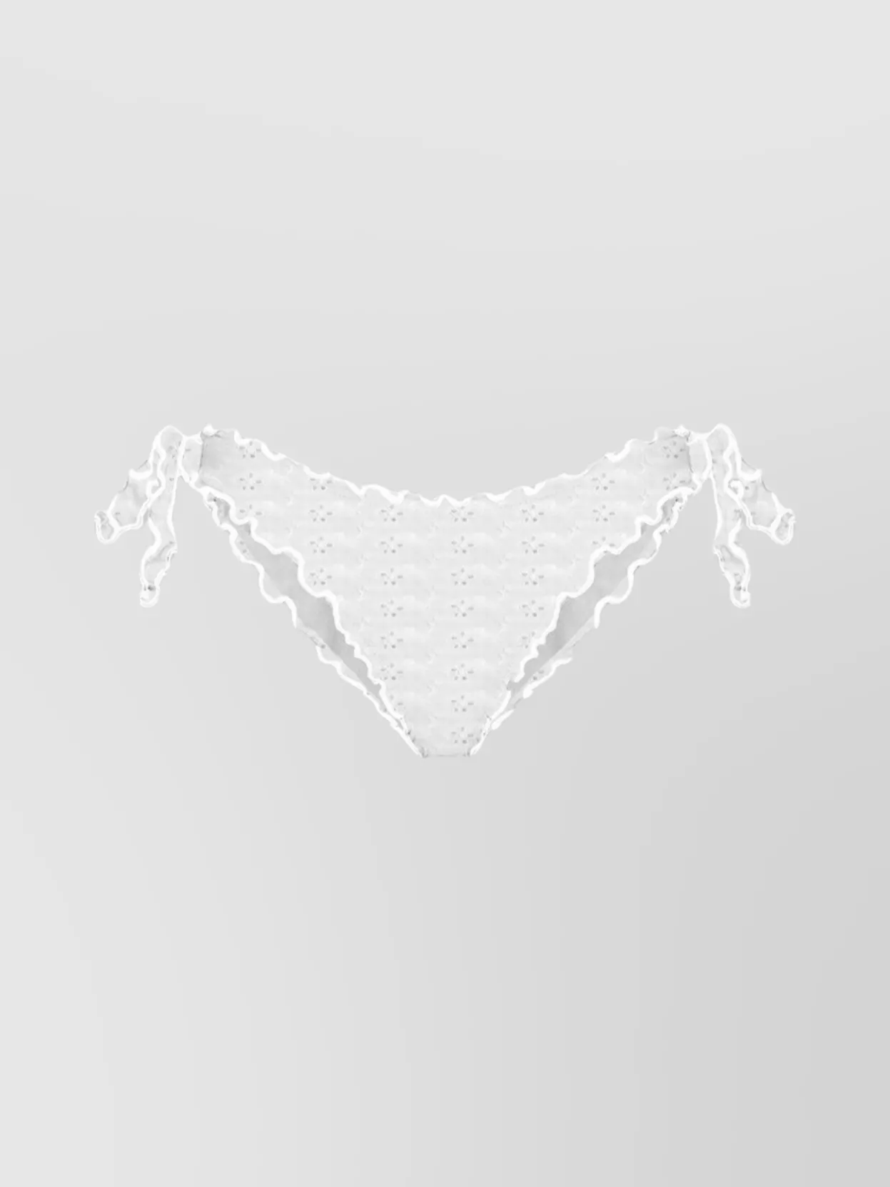 Mc2 Saint Barth Ruffle Tie Side Bottom With Eyelet Detailing