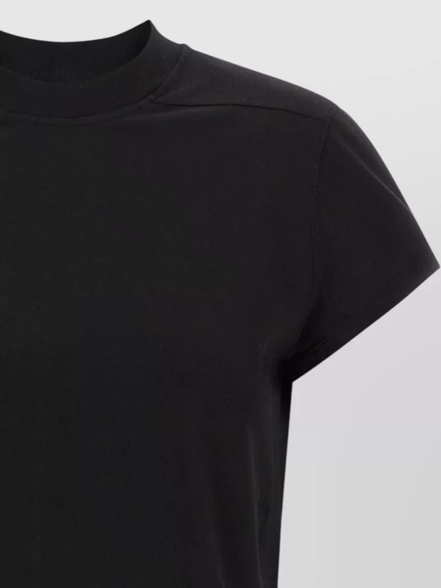 Rick Owens Drkshdw Cropped Tie Detail Short Sleeve Top