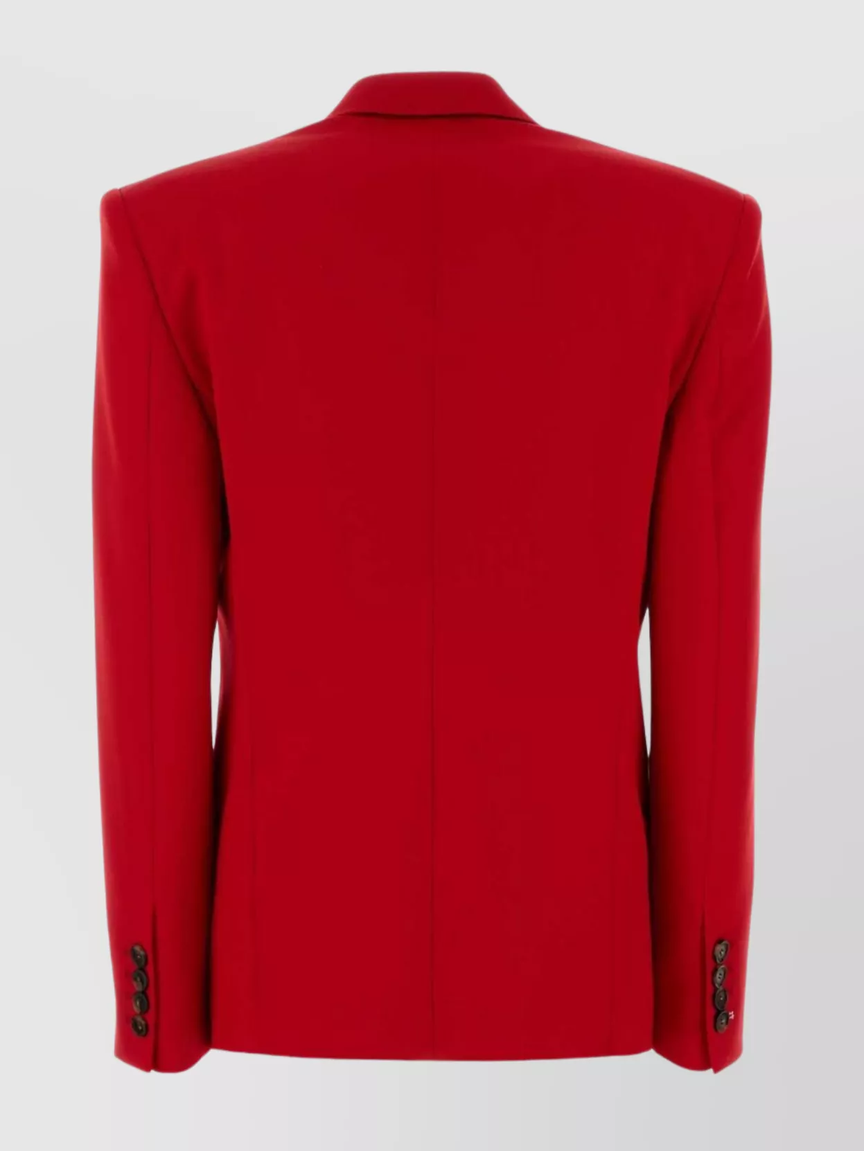 Stella Mccartney Tailored Wool Blazer Featuring Structured Shoulders In Red