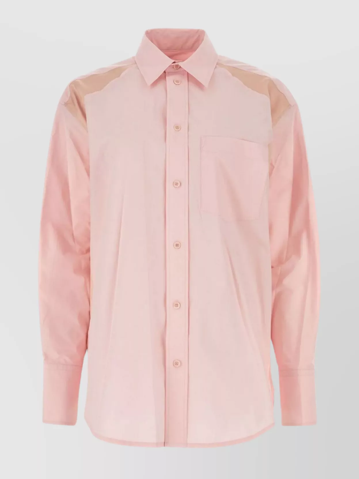 Shop Jw Anderson Buttoned Angle Cuffs Shirt In Pastel