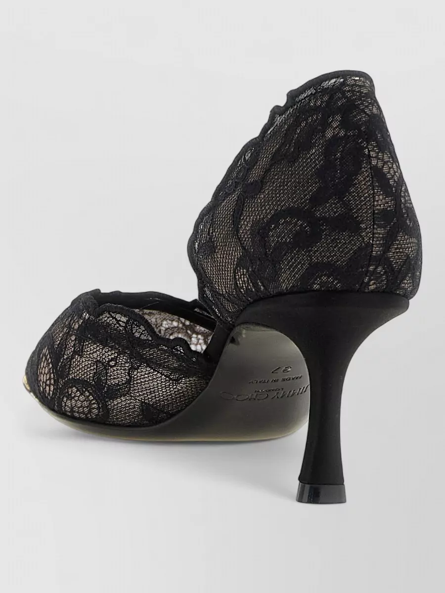 Jimmy Choo Asymmetric Lace Pumps