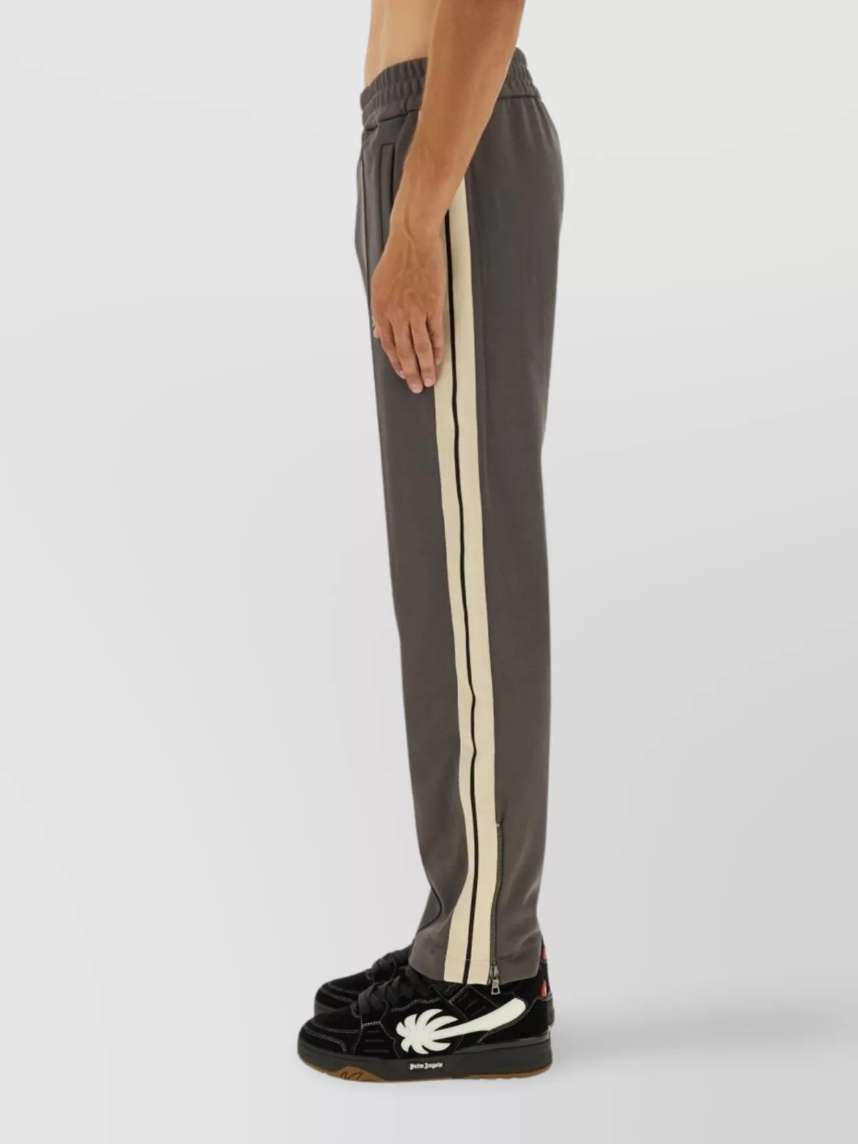 Palm Angels Comfortable Trousers With Side Stripe Detail