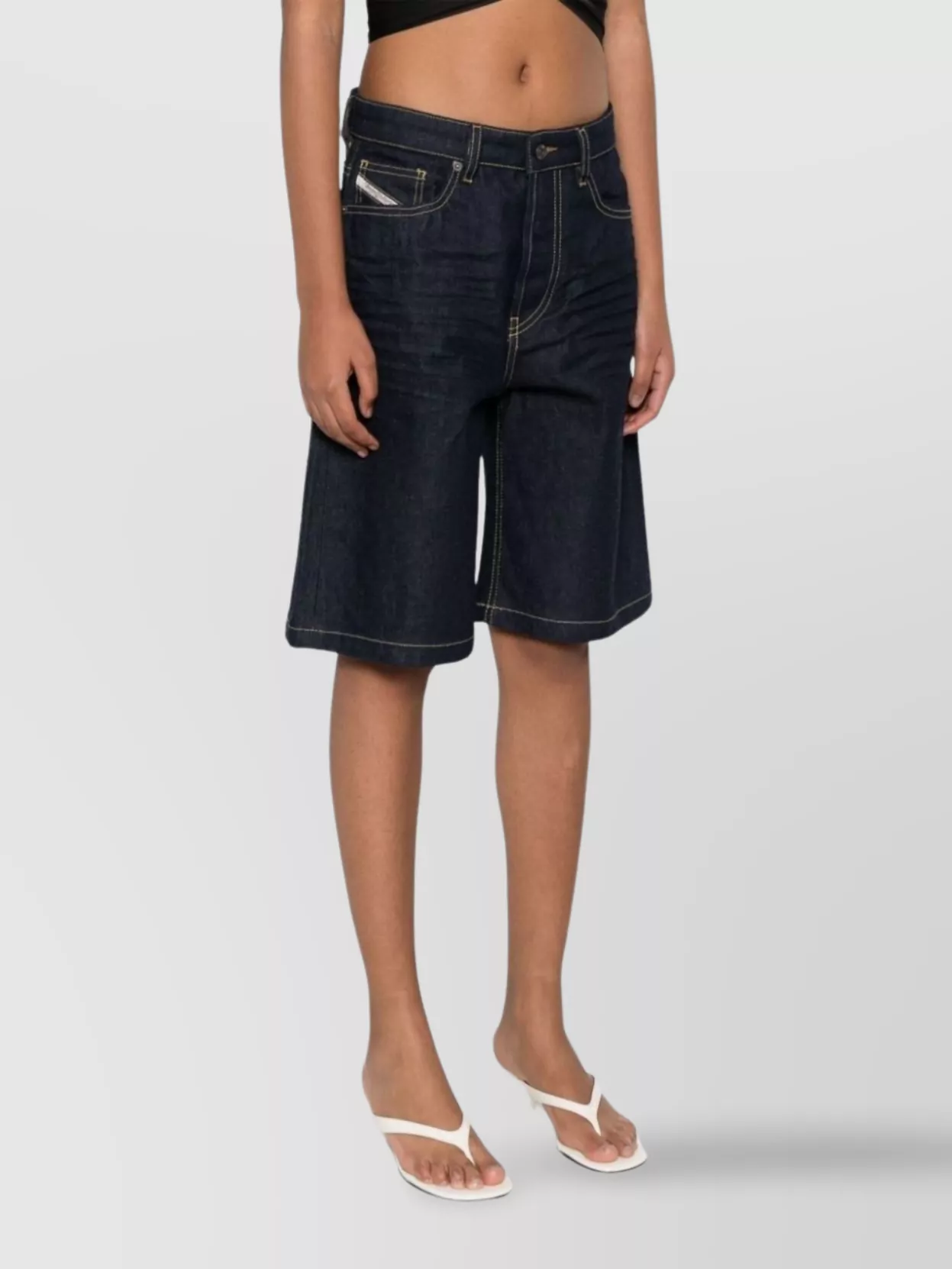 Diesel Belt-loop Denim Shorts