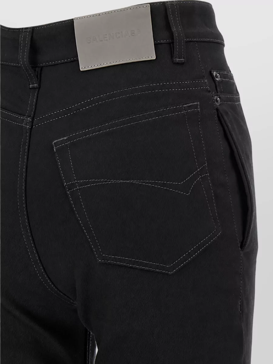 Balenciaga High-Rise Straight-Leg Denim Jeans