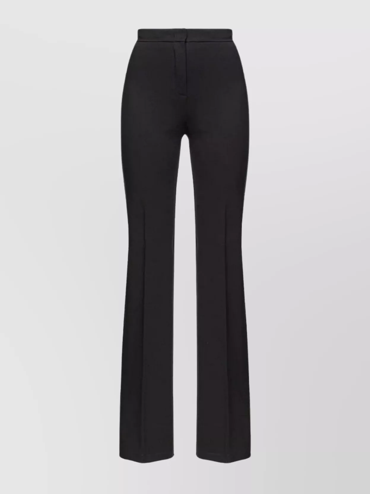 Pinko Flared High-waisted Trousers Seam Detailing In Brown