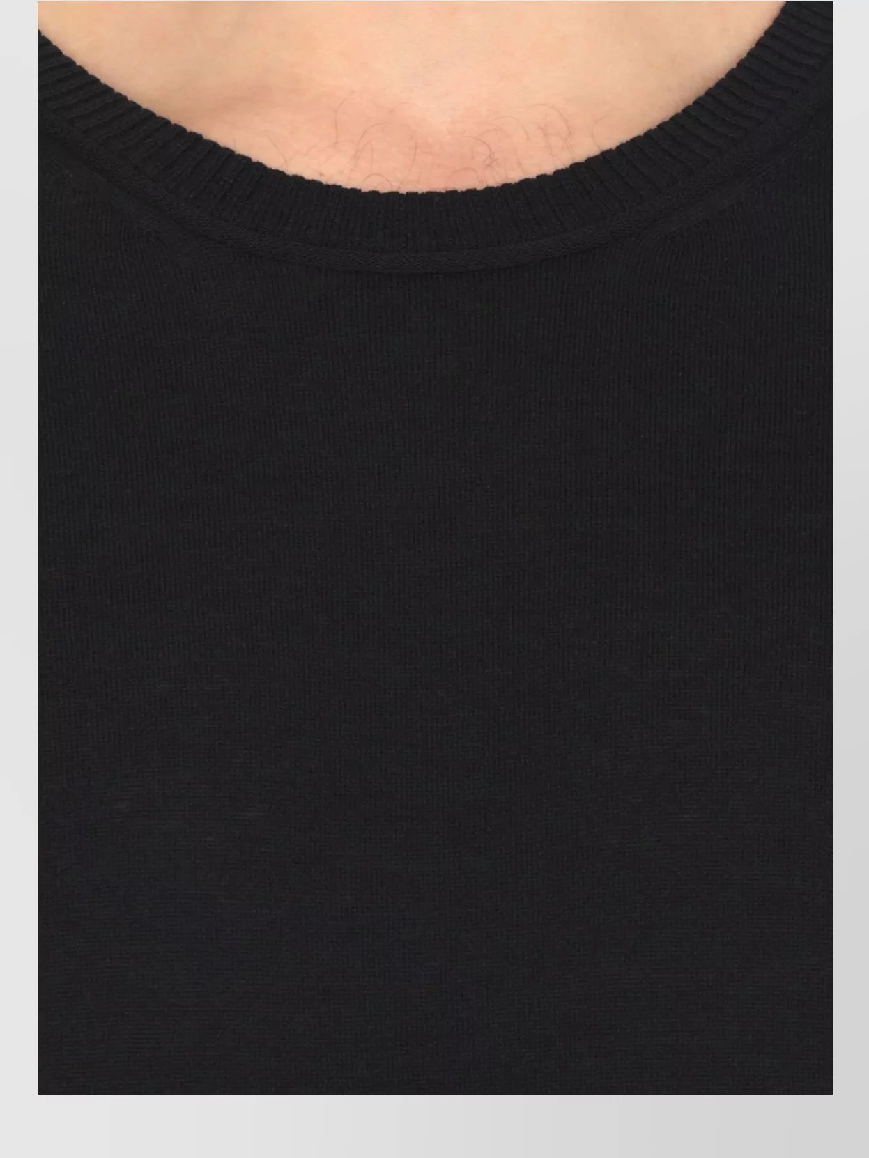 Premiata Ribbed Crewneck Cotton Sweater With Long Sleeves