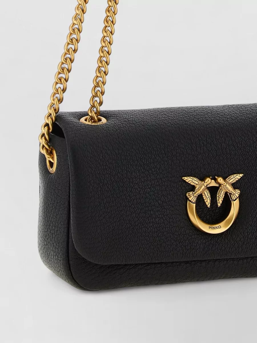 Pinko Love Bag Lamb Leather Shoulder Bag