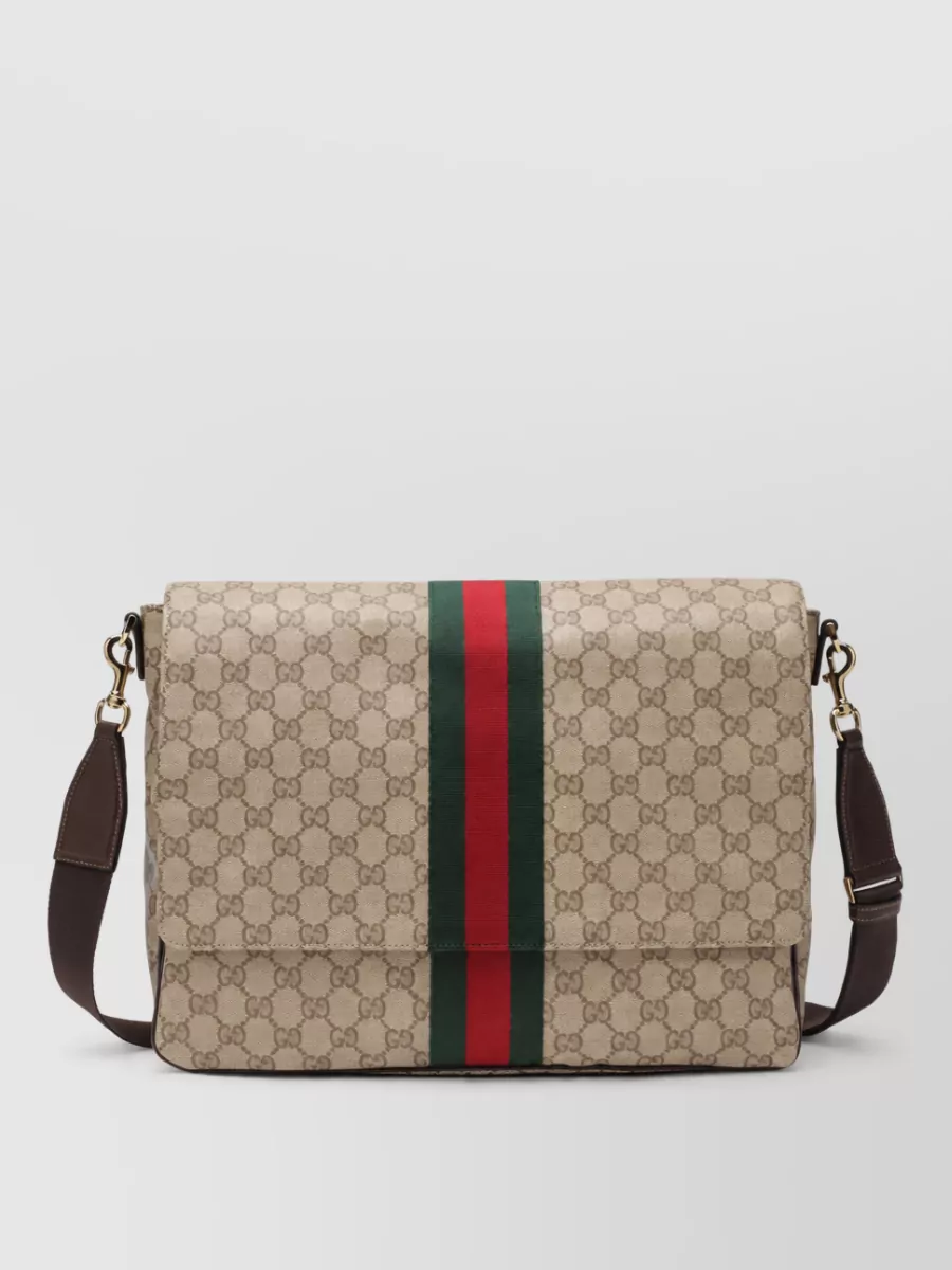 Gucci medium web stripe shoulder bag