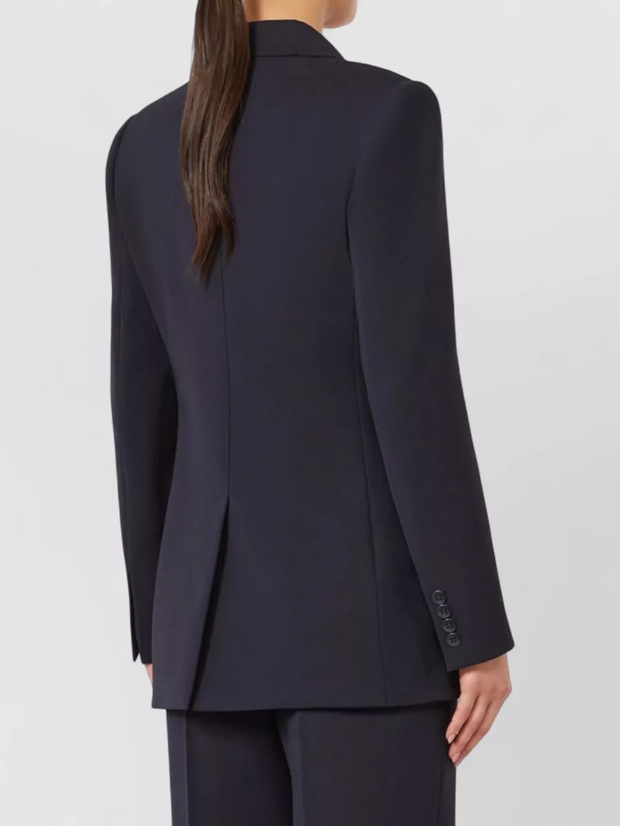 S Max Mara Double Breasted Tailored Jacket Notch Lapel