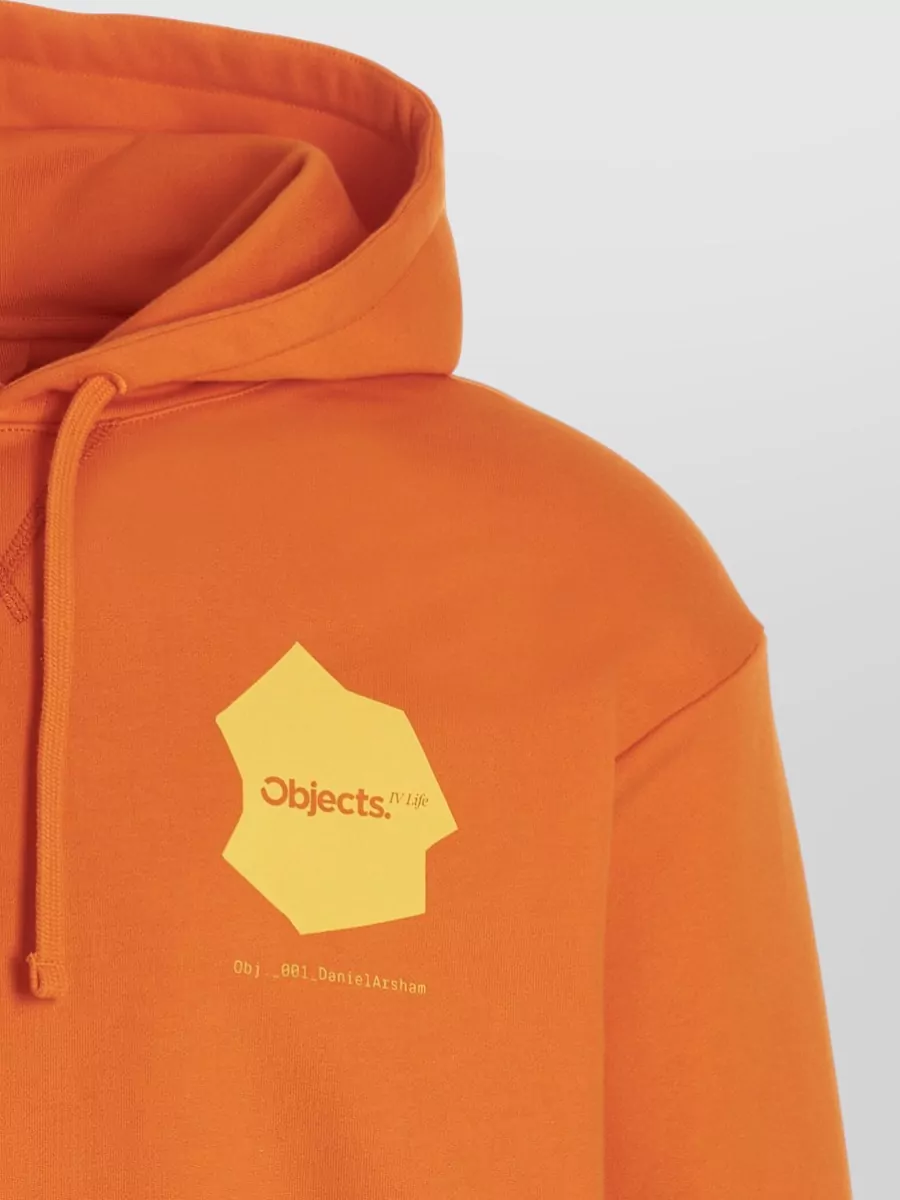 Objects Iv Life Printed Cotton Hoodie