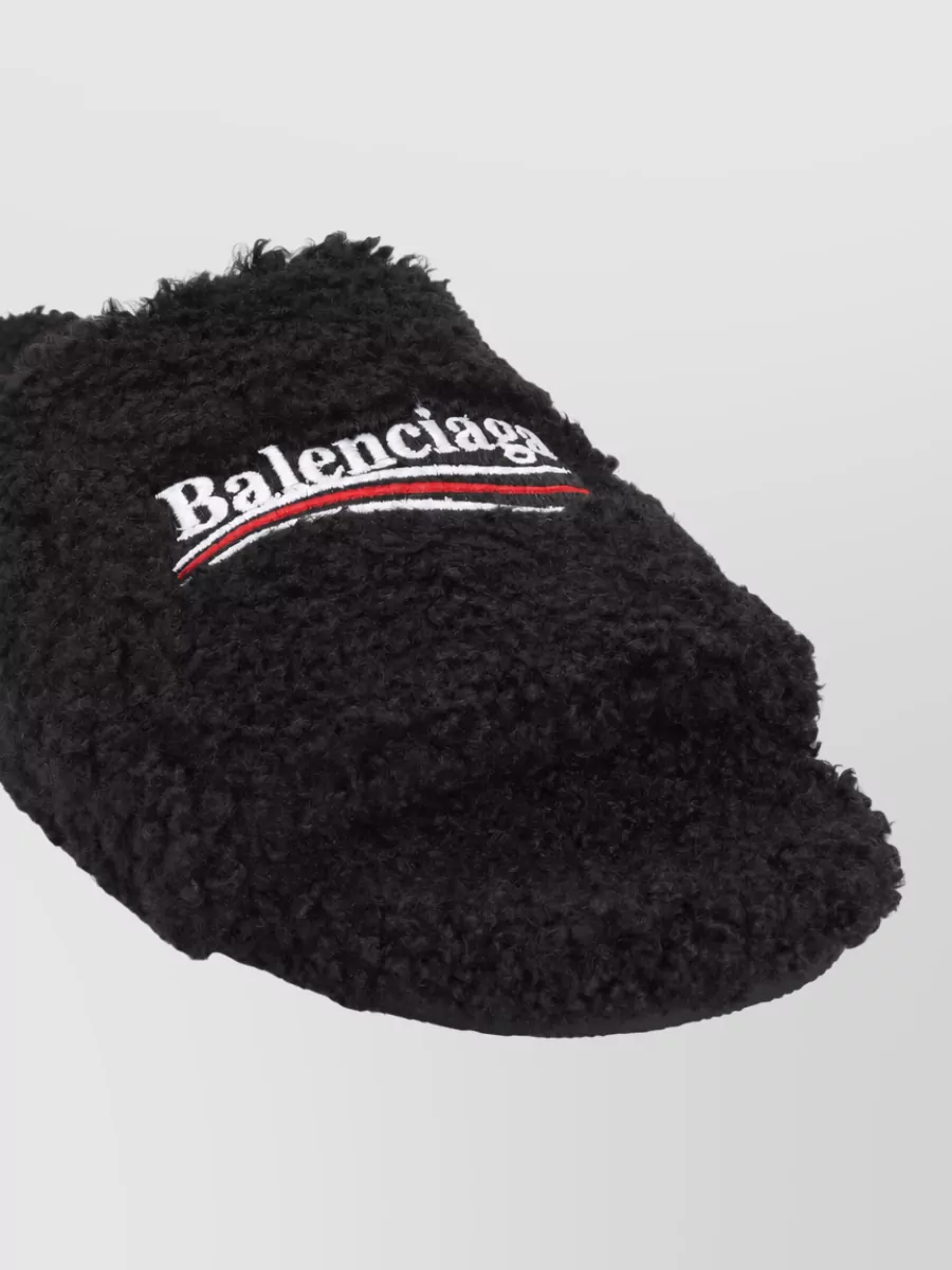 Balenciaga Faux Fur Slides