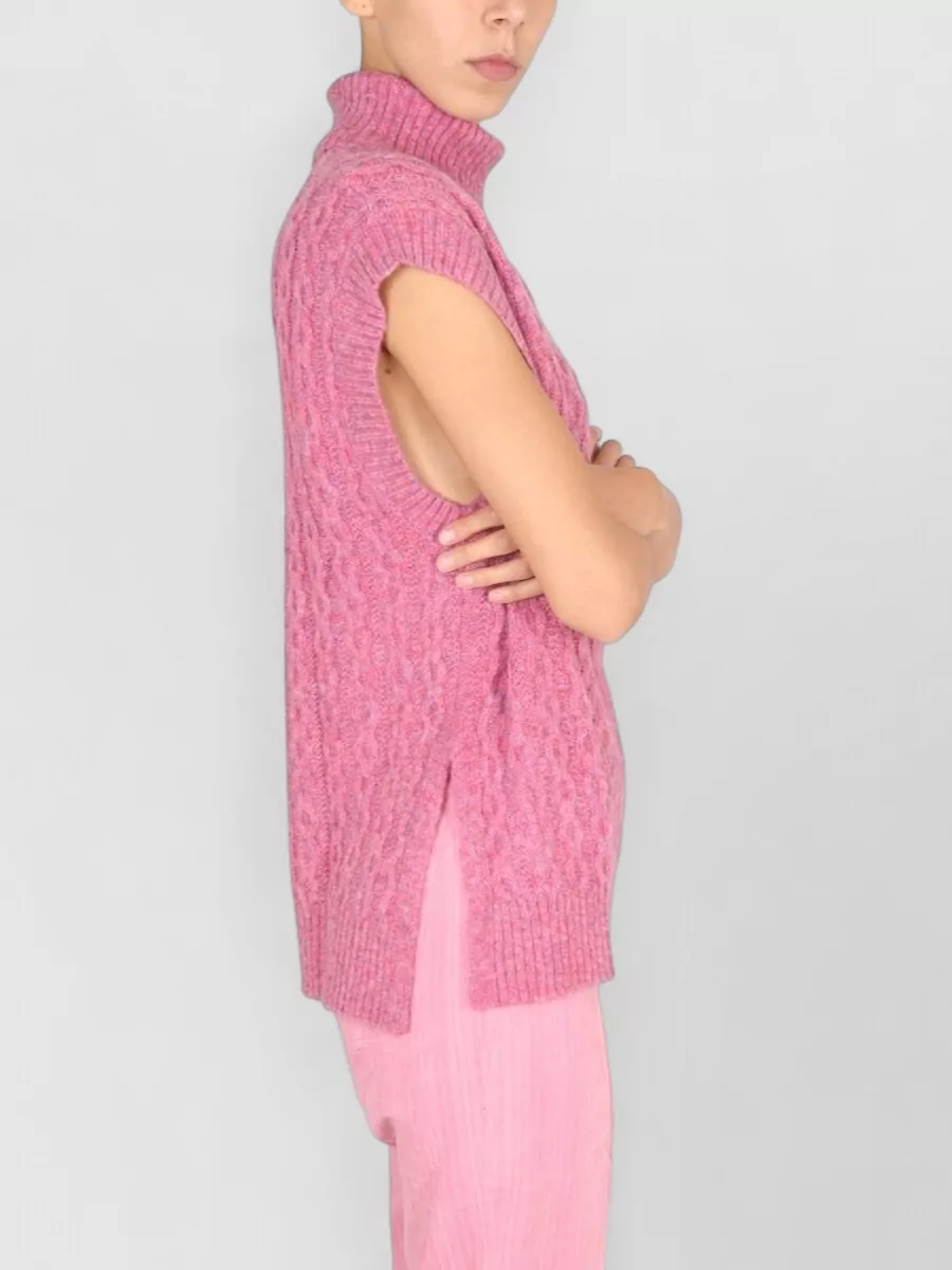 Baum Und Pferdgarten High Neck Cable-Knit Vest