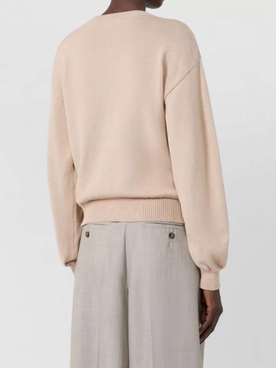 Weekend Max Mara Cotton Intarsia Knit Cardigan