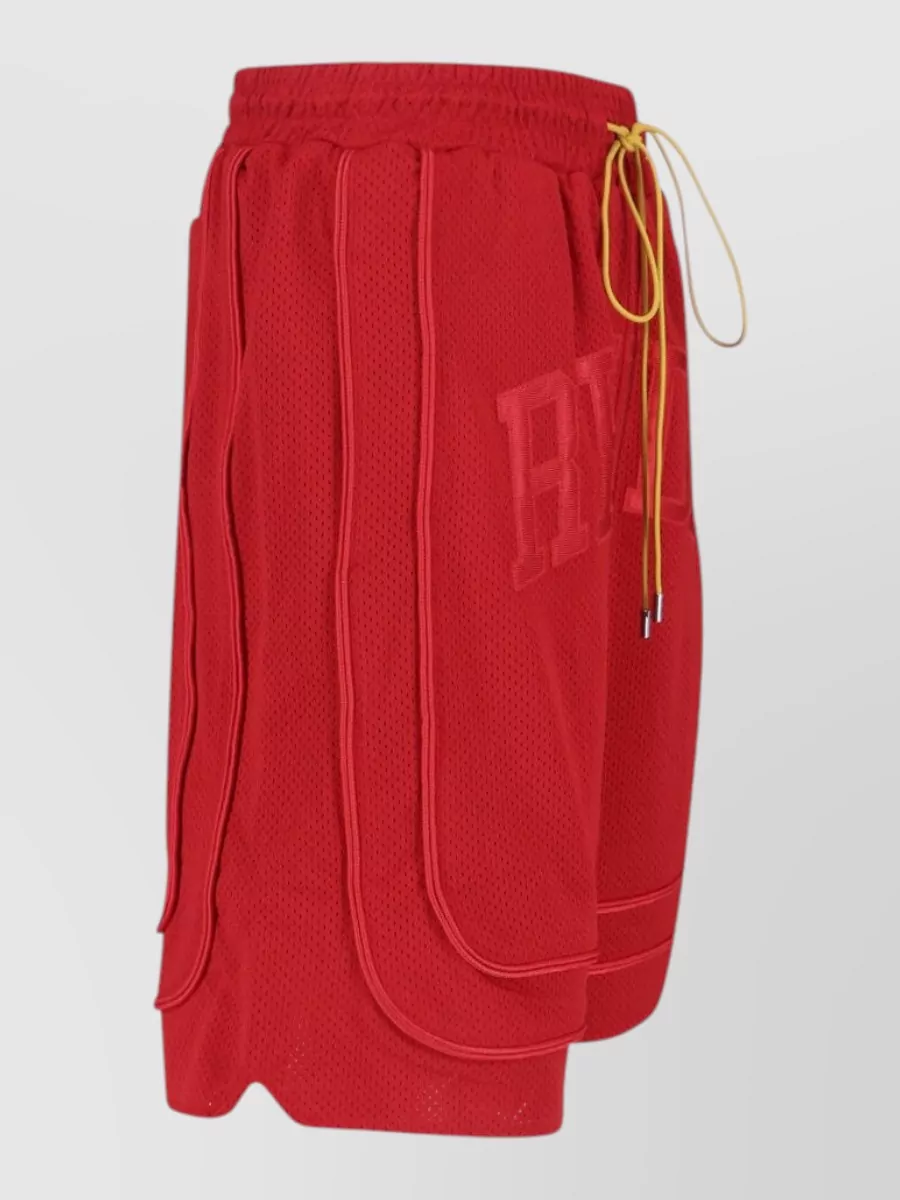 Rhude Mesh Logo Deck Shorts
