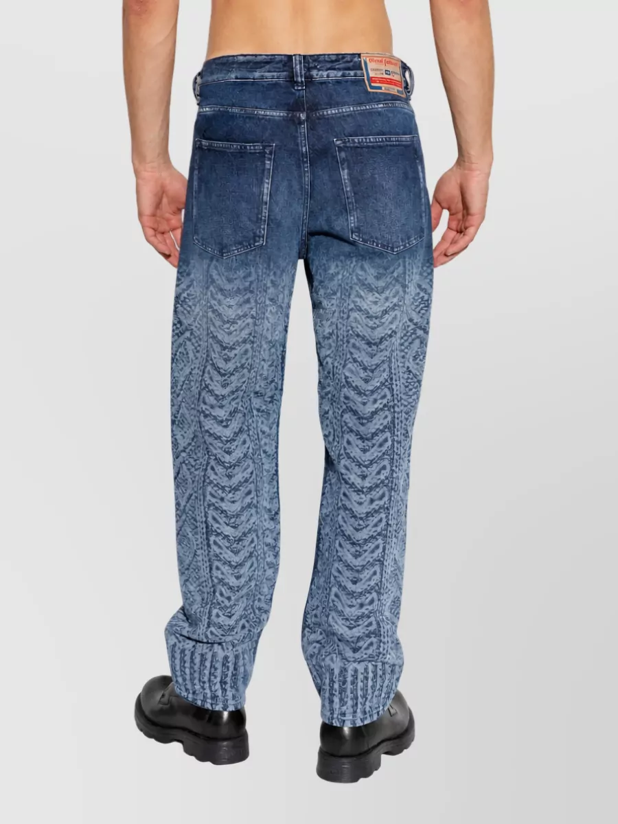 Diesel Printed Straight-Leg Jeans