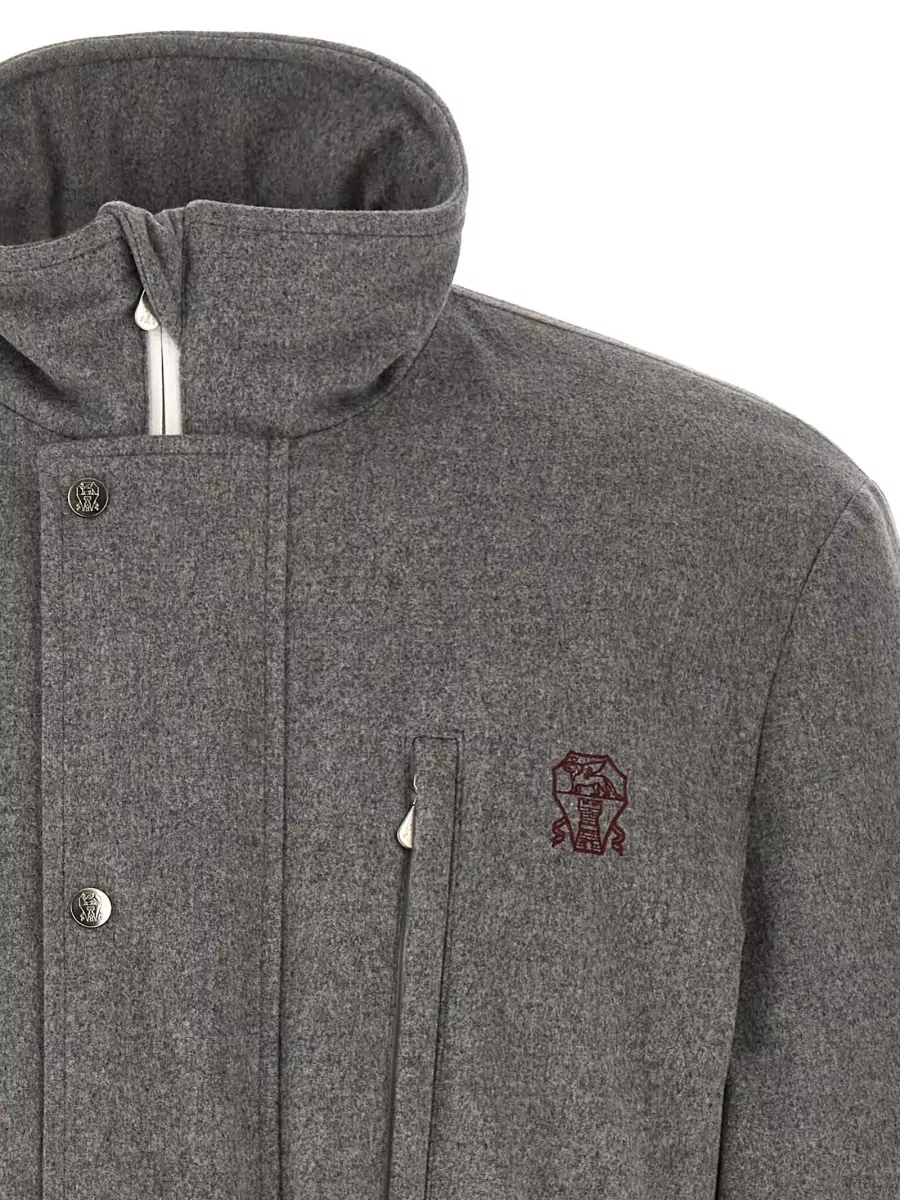 Brunello Cucinelli Wool Padded Coat