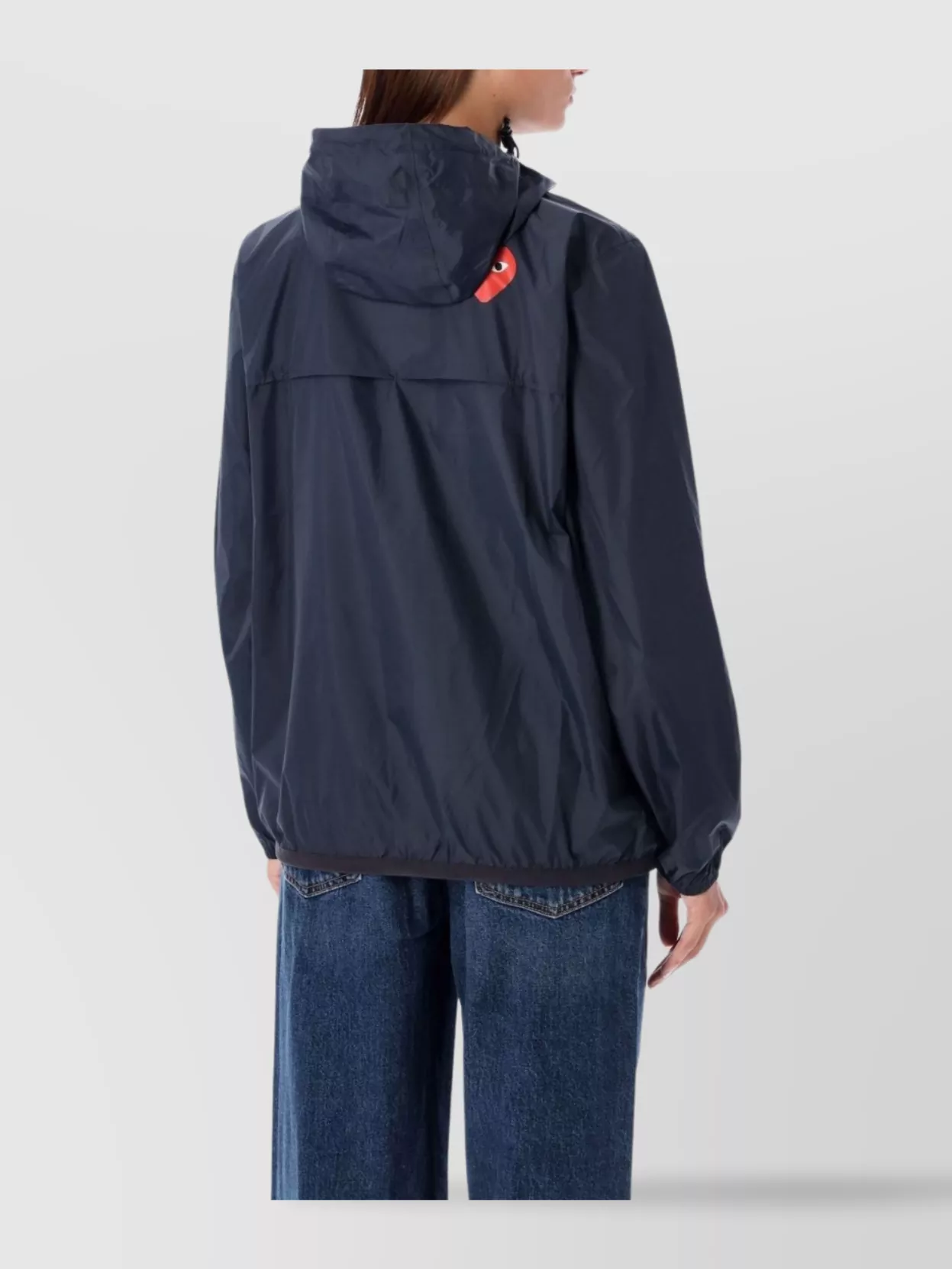 Comme Des Garçons Play Zip Hoodie Embroidered Detail