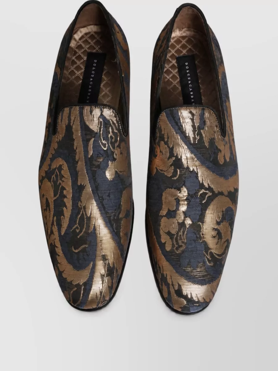 Dolce&Gabbana Leather Slip-On Monk Shoes