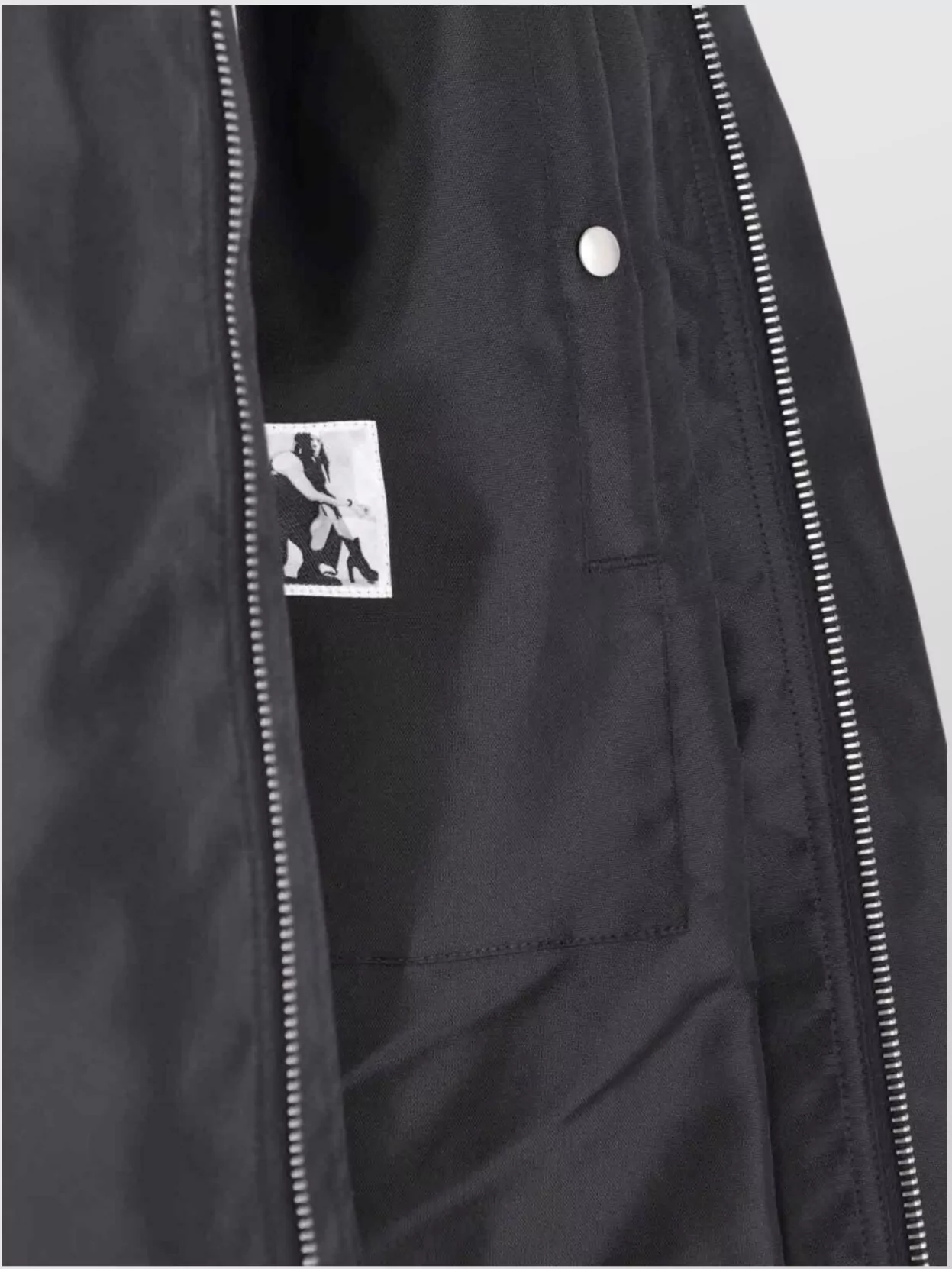 Rick Owens Drkshdw Modern Collared Jacket Zipper Pockets