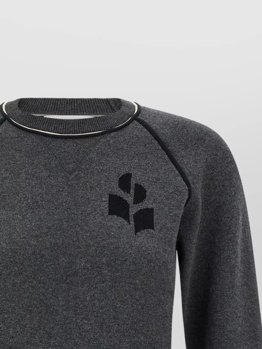 Isabel Marant Etoile Logo-Print Crewneck Sweater