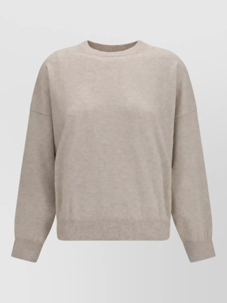 Brunello Cucinelli Cashmere Ribbed Crew Neck Sweater