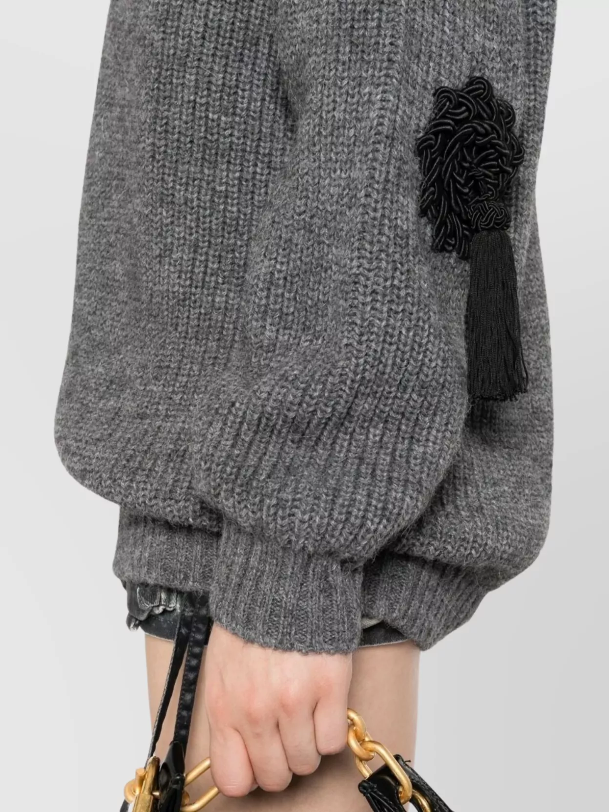 Moschino Knitwear Turtleneck Embroidered Detail