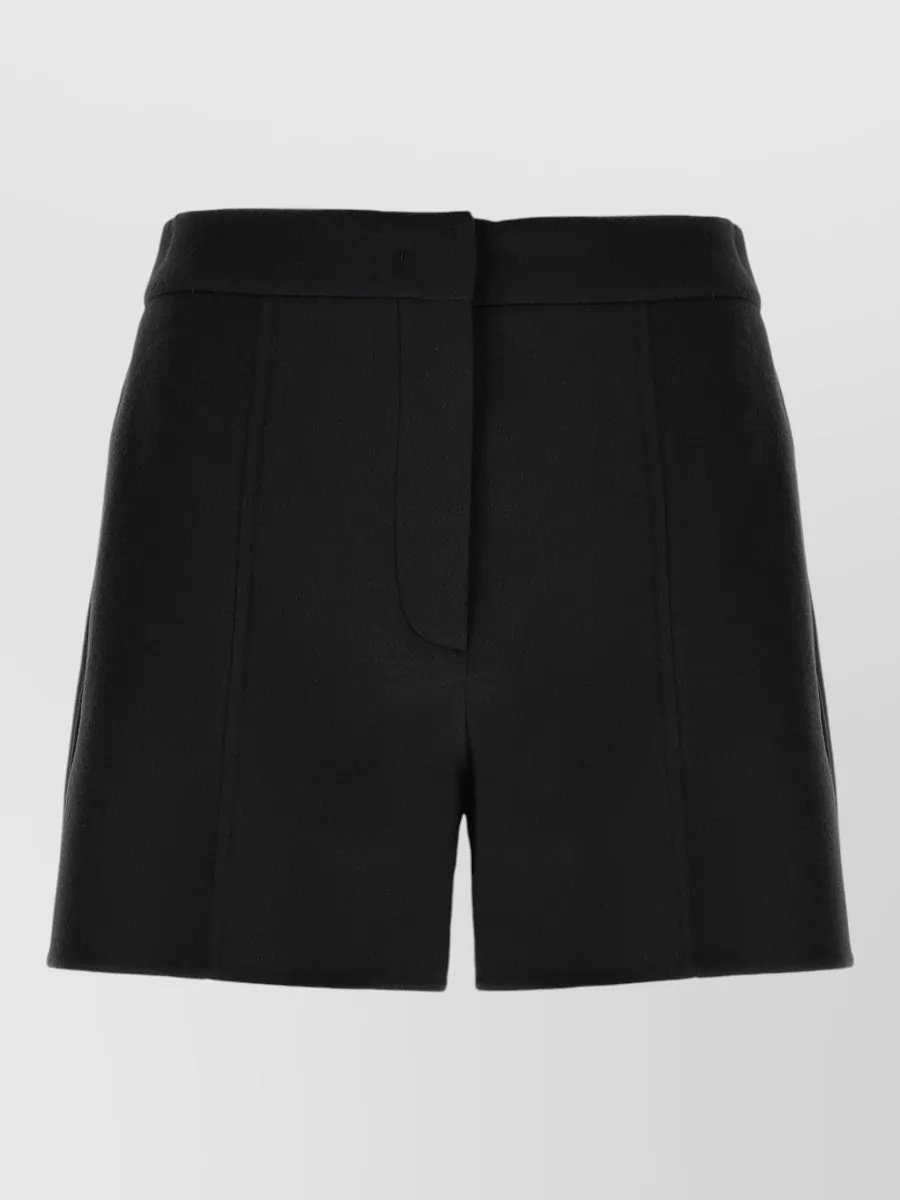 Sportmax wool low-rise cropped shorts