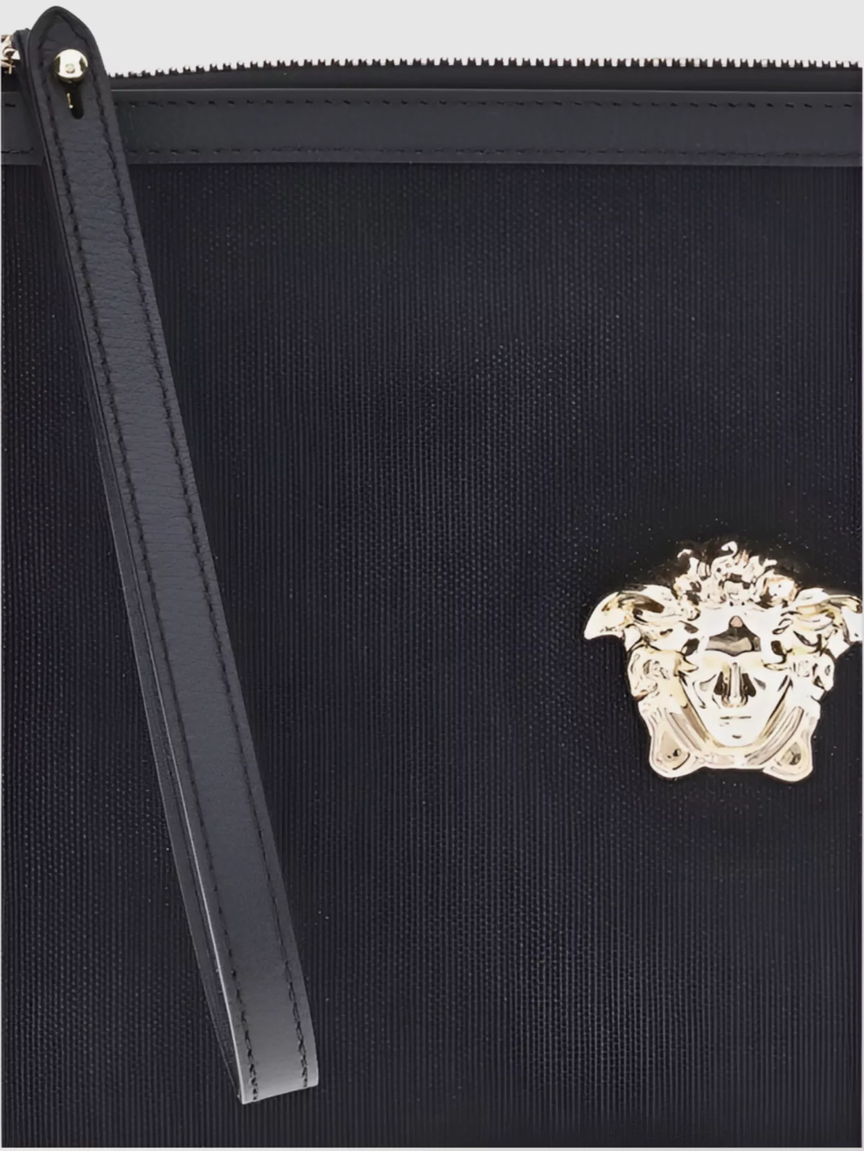 Versace Medusa Canvas Pouch Wrist Strap