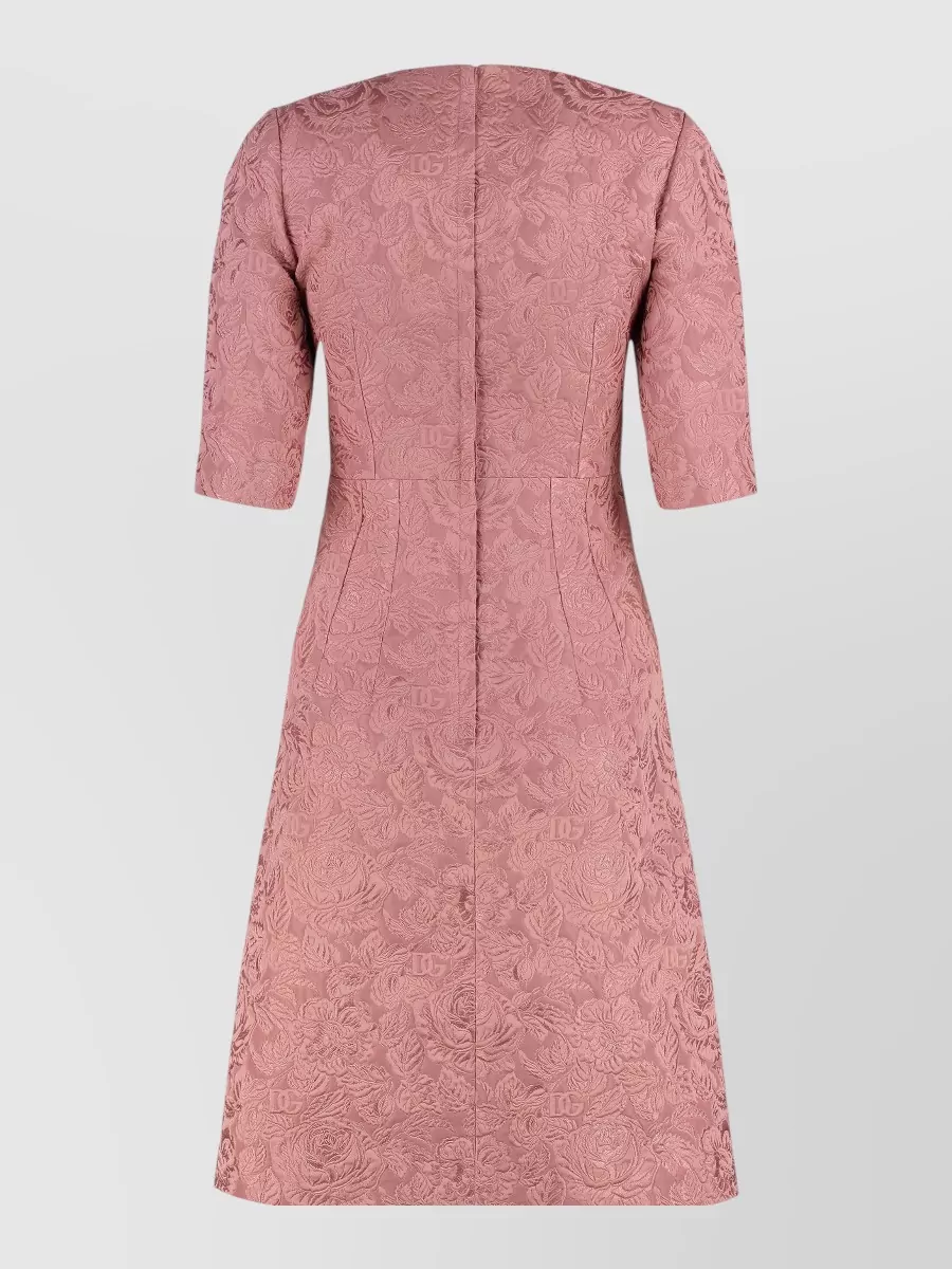 Dolce&Gabbana Floral Jacquard Midi Dress