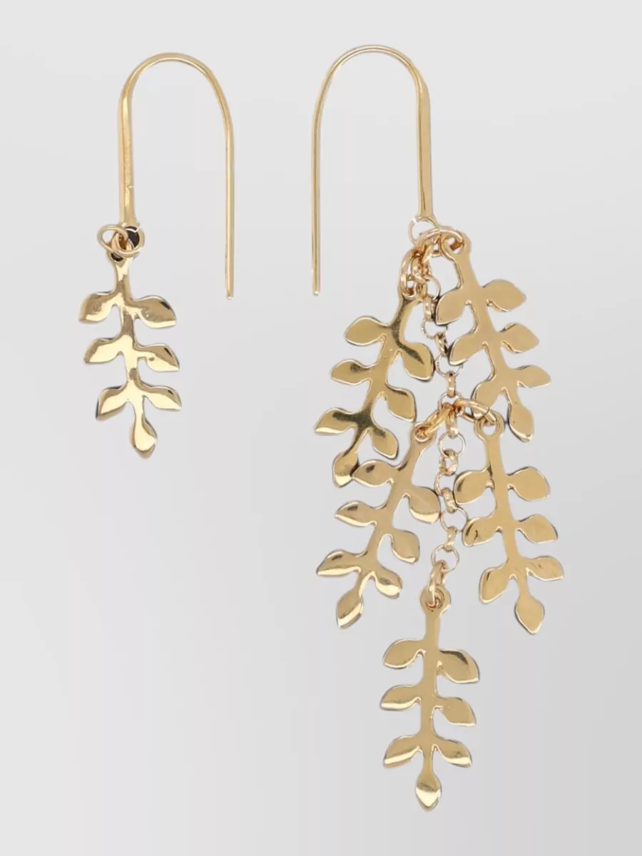 Isabel Marant Two Tone Leaf Dangle Earrings Design
