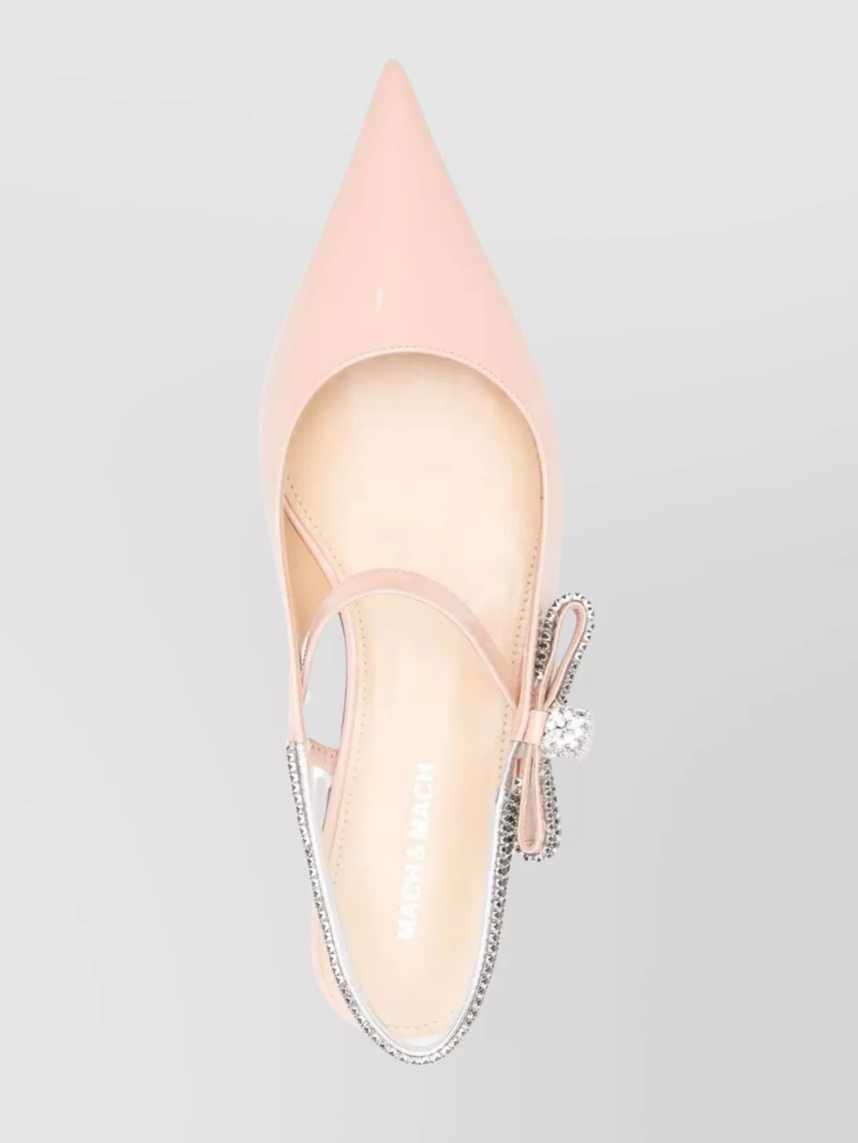 Mach & Mach Crystal Cube Slingback Flats 10Mm