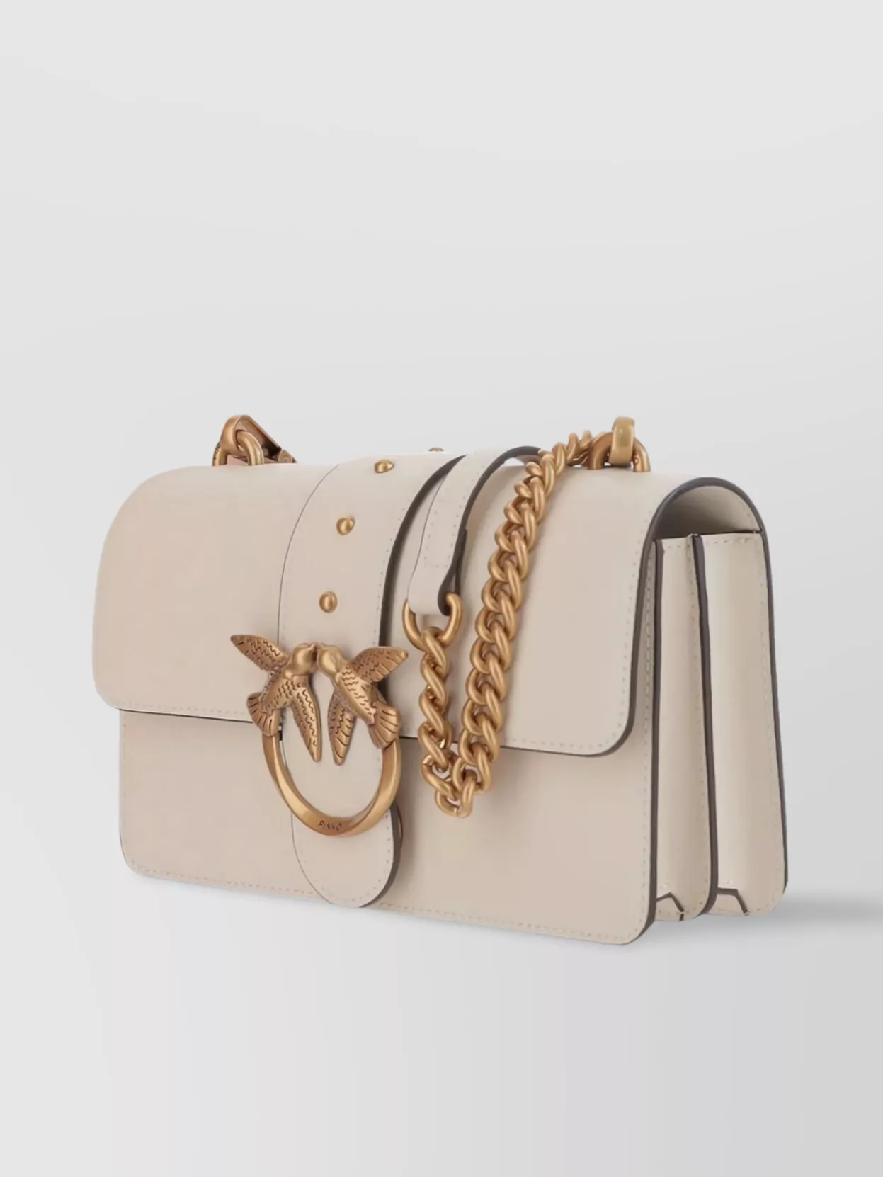 Pinko Love Bag One Small Leather Crossbody Bag