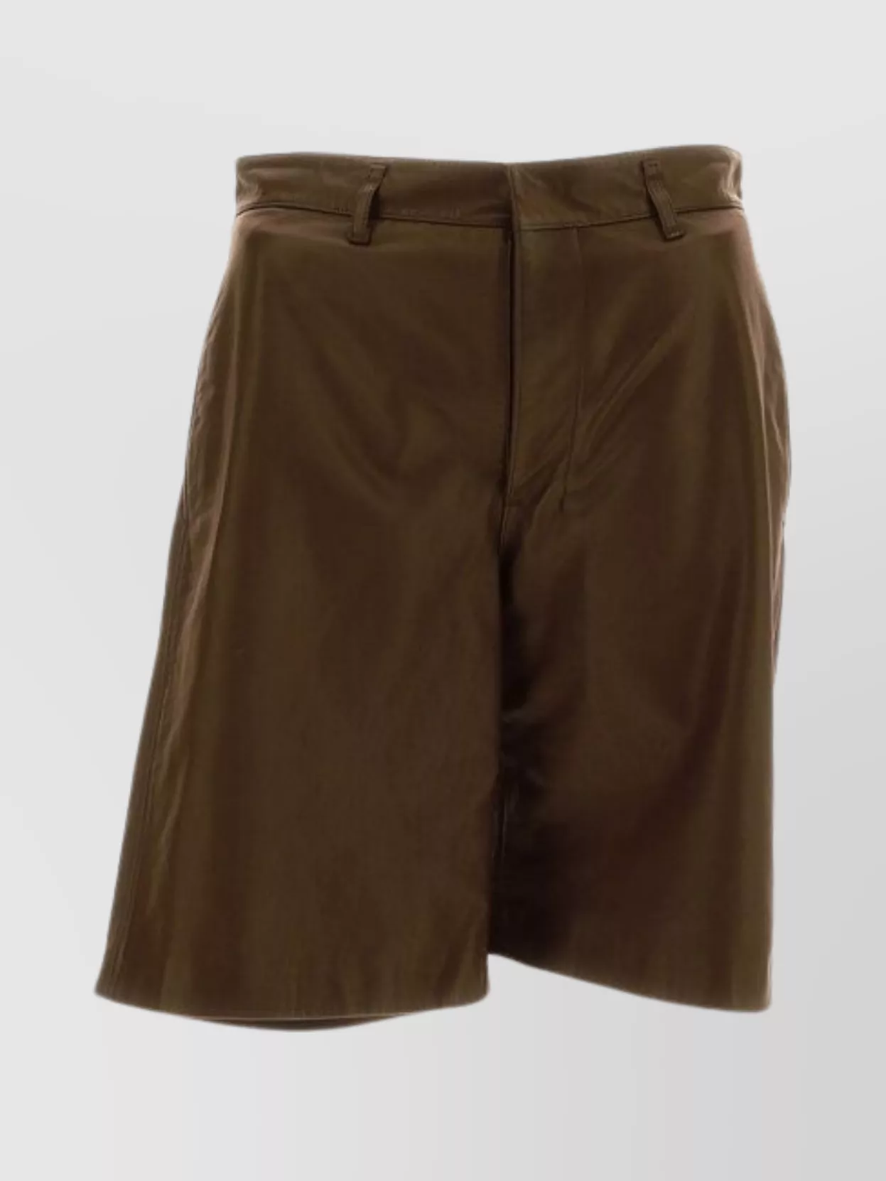 Shop Lemaire Tailored High Waist Shorts With Belt Loops